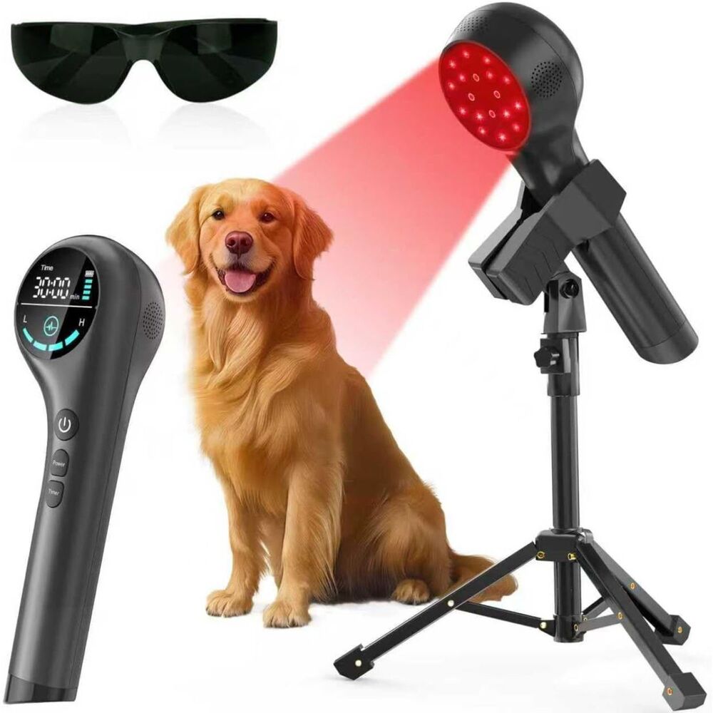 Handheld 660nm & 808nm Red Light Wand with Stand for Home & Pet Use
